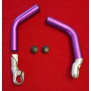 Adjustable Barends, Alu, lang, drehbar, purple, inkl....