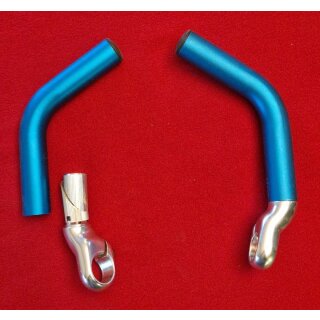 Adjustable Barends, Alu, lang, drehbar, blau, NEU