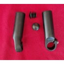 Alu Barends, extra dicker Durchmesser, Alu, kurz, schwarz matt, NEU