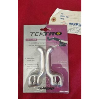Tektro Safe Lever Bremshebel-Verlängerung für Barend-Nutzung, Alu, silber, Baujahr 1993, NEU
