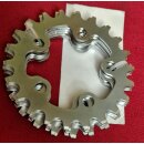 Stahl Kettenblatt, 22 Zähne, 58mm Compact, silber,...