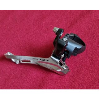 Shimano 105 FD-5700 Rennrad Umwerfer, 2-fach, 34,9mm, down pull, aus Neurad