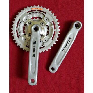 Shimano FC-TS52 Kurbeln, IG-Kettenblätter 22/32/42 Zähne, 170mm, silber, NEU