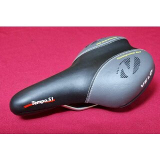 VeloTempo.S1 Sattel, schwarz/grau, NEU