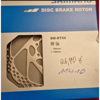 Shimano SM-RT56 Bremsscheibe, 6-Loch Aufnahme, 180mm, NEU