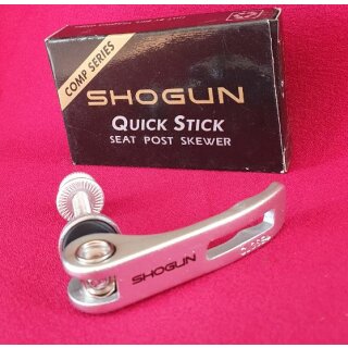 Shogun Quick Stick Sattelstützenspanner, M6, CrMo, silber, NEU, OVP