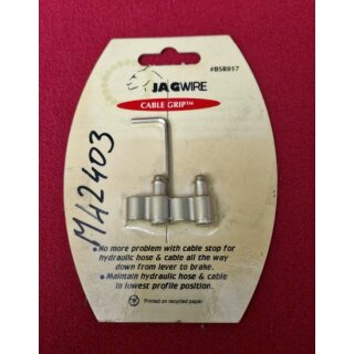 JagWire Cable Grip Gegenhalter/Adapter für Hydraulik-Bremsleitung, 2 Stück, NEU