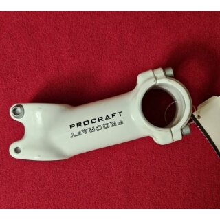 Procraft Vorbau, 1 1/8" Ahead, 90mm, 17°, 31,8mm Lenkerklemmung, weiß, aus Neurad