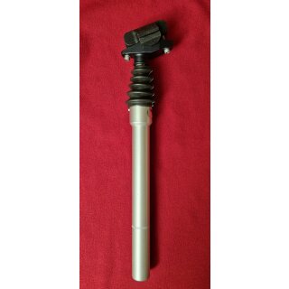 Airwings Federsattelstütze, silber, 27,2mm, 350mm, NEU