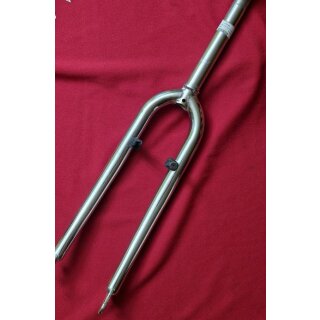 ABT 26" Starrgabel, CrMo, 1 1/8", Schaft mit Gewinde, 23cm/6,5cm, silber chrom, NEU