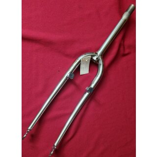 26" Starrgabel, CrMo, 1", Schaft mit Gewinde, 23cm/4cm, silber chrom, NEU #1