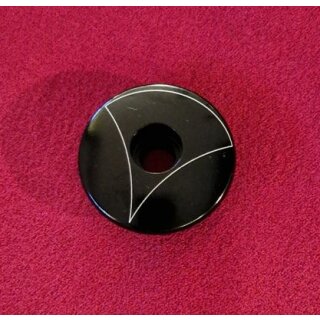 Alu Aheadcap, 1 1/4", schwarz, NEU