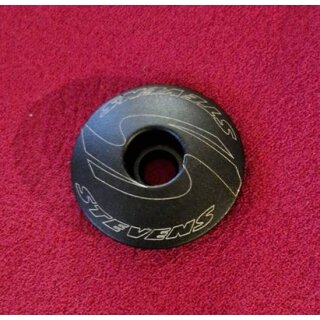 Stevens Steuersatzkappe, Ahead-Cap, 1 1/8" Ahead, schwarz matt, aus Neurad