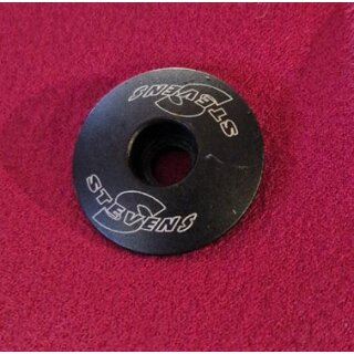 Stevens Steuersatzkappe, Ahead-Cap, 1 1/8" Ahead, schwarz matt, aus Neurad