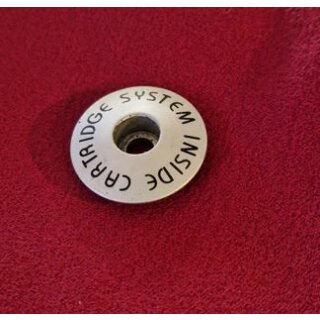 Cartridge System Inside Alu Steuersatz-Kappe, Ahead-Cap, 1 1/8", silber matt, aus Neurad
