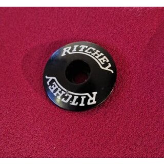 Ritchey Alu Steuersatz-Kappe, Ahead-Cap, 1 1/8", schwarz, aus Neurad
