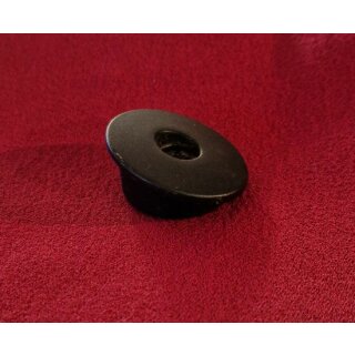 Abgeschrägte Alu Steuersatzkappe, Ahead-Cap, 1 1/8" Ahead, schwarz matt