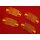 H-Mans K-10198 Speichenreflektoren, 4er-Set, orange, NEU