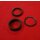 Alu Spacer, 25,4mm, 1", 3er-Set (10/5/1mm), schwarz, NEU