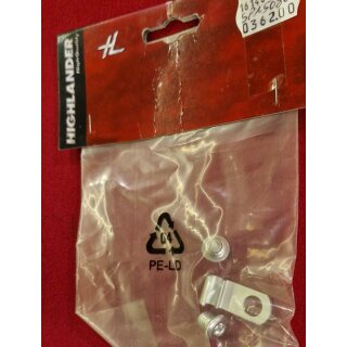 Highlander Kabelhalter für Disc-Bremsleitungen, Alu, NEU
