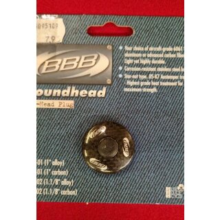BBB Roundhead Carbon Ahead-Cap, 1 1/8", inkl. Schraube/Aheadkralle, NEU