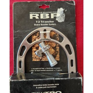 Tektro RBP T-2 Tri-anchor Brakebooster inkl. Bremswippe und Schrauben, silber, NEU