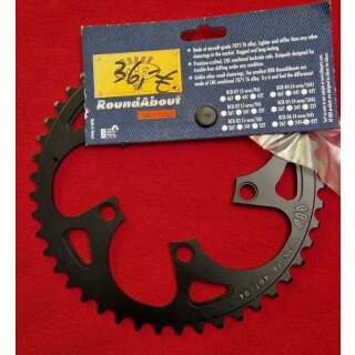 BBB BCR-01 Kettenblatt, CNC-gefräßt, 94mm Compact Lochkreis, 44 Zähne, schwarz, NEU