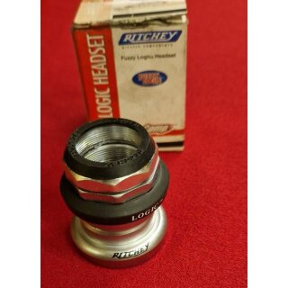 Ritchey Logic Steuersatz, 1 1/8" geschraubt, silber, ohne Gabel-Konus, NEU