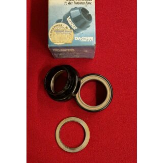 Dia-Compe USA ThreadHead Steuersatz Lagerschalen und Konus, 1 1/4" geschraubt, schwarz, NEU