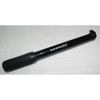 Saxonia Luftpumpe, 30cm Länge, schwarz, für Sclaverand-Ventil, schwarz, NEU