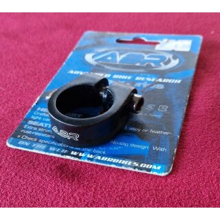 ABR Alu Sattelstützenklemme inkl. Schraube, schwarz matt, 28,6mm, NEU