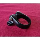 M-Wave Racky Alu Sattelstützenklemme für Gepäckträgermontage,  inkl. Schraube, schwarz, 31,8mm, NEU