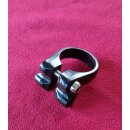 M-Wave Racky Alu Sattelstützenklemme für Gepäckträgermontage,  inkl. Schraube, schwarz, 31,8mm, NEU