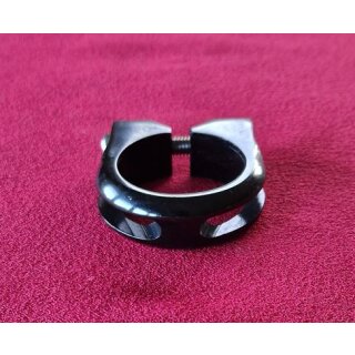 Alu Sattelstützenklemme inkl. Schraube, schwarz, 35mm, NEU