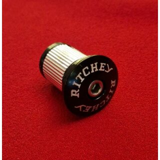 Ritchey Alu Ahead-Cap, 1 1/8", inkl. Schraube und wiederverwendbarer Kralle, NEU