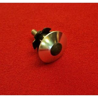 Alu Steuersatz-Kappe, Ahead-Cap, 1 1/8", inkl. Schraube und Kralle, silber, NEU
