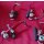 Vanguard Lizard V-Brakes, VR+HR, Alu, rot, NEU