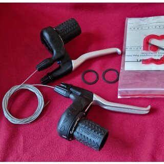 Grip Shift SRT450 3/7-fach Schalt-/Bremshebel, inkl. Züge, NEU