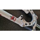 Marzocchi Bomber Z2 Federgabel, 1 1/8" Ahead, 19cm Schaft, inkl. Felgenbrems-/Formula-Discaufnahme, Baujahr 1996, weiß, aus Neurad