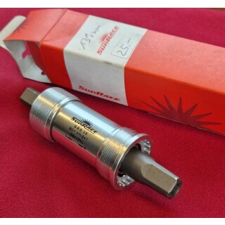 SunRace 4-Kant Innenlager, BSA, 131mm, 68mm, silber, NEU