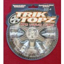 Trik Topz Ventilkappen "Spike", für Autoventil, made in USA, 4er Set, chrom, NEU
