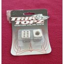 Trik Topz Ventilkappen "Würfel", für Autoventil, made in USA, 2er Set, chrom, NEU