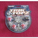 Trik Topz Ventilkappen "UK-Flag", für Autoventil, made in USA, 4er Set, NEU