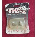 Trik Topz Ventilkappen, für Autoventil, made in USA, 2er Set, silber, NEU