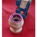 Rudelli Steuersatz, 1" FRA französisches Gewinde, geschraubt, silber/purple, NEU, OVP