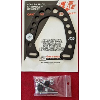 Odyssey Plate Alu Brakebooster, inkl. Schrauben, schwarz, NEU