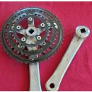 Shimano Exage 400LX FC-M400 Kurbeln, 28/38/48 Zähne Biopace Kettenblätter, 175mm, Vierkant, aus Neurad, OVP