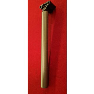 Kalloy Rennrad-Sattelstütze, 26,8mm, 300mm Länge, titan-grau, mit Markierungen, NEU