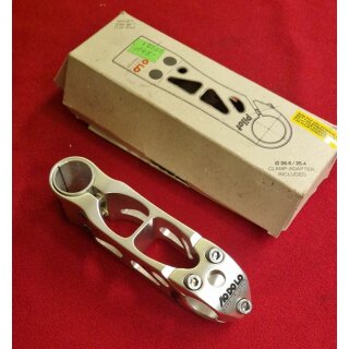 Modolo Pilot Vorbau, cnc, 1" bzw. 1 1/8" Ahead, 120mm, 0°, silber,, NEU, OVP