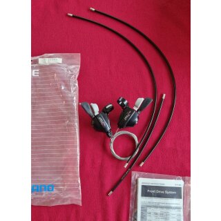 Shimano Altus C10 ST-CT10 Shifter, 3/7-fach, inkl. Schaltzüge/Außenhüllen, NEU, OVP